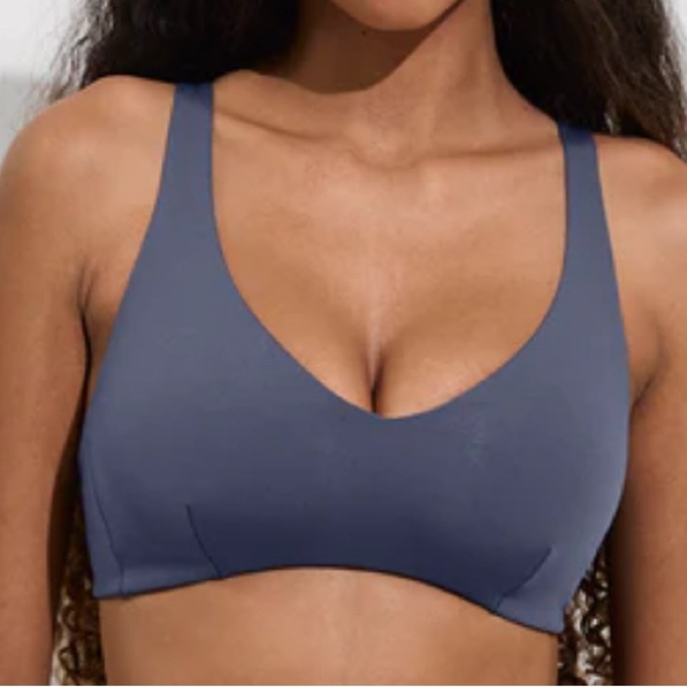 Left On Friday Blue Bikini Top